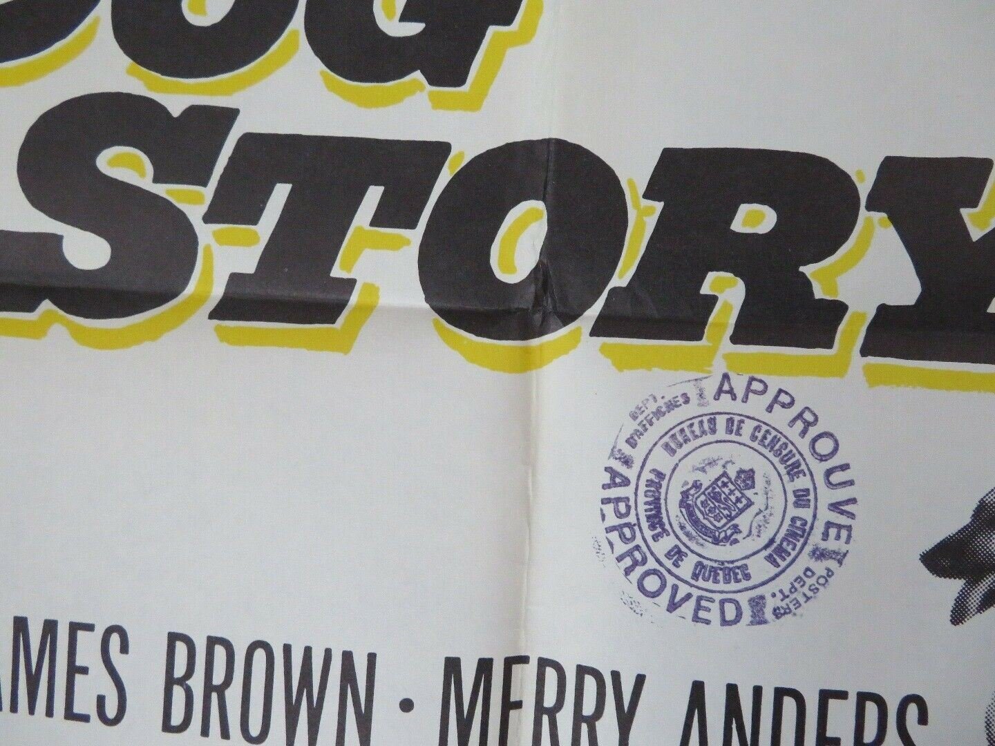 POLICE DOG STORY US ONE SHEET (27 x 41) POSTER JAMES BROWN MERRY ANDERS 1961 Movie posters