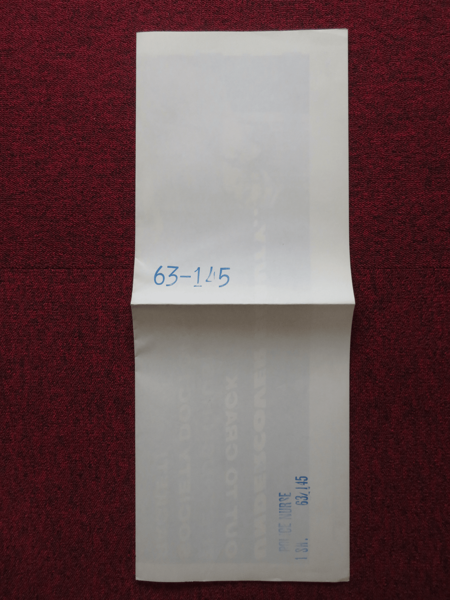 POLICE NURSE FOLDED US ONE SHEET POSTER KEN SCOTT MERRY ANDERS 1963 Rendezvous Cinema Movie posters