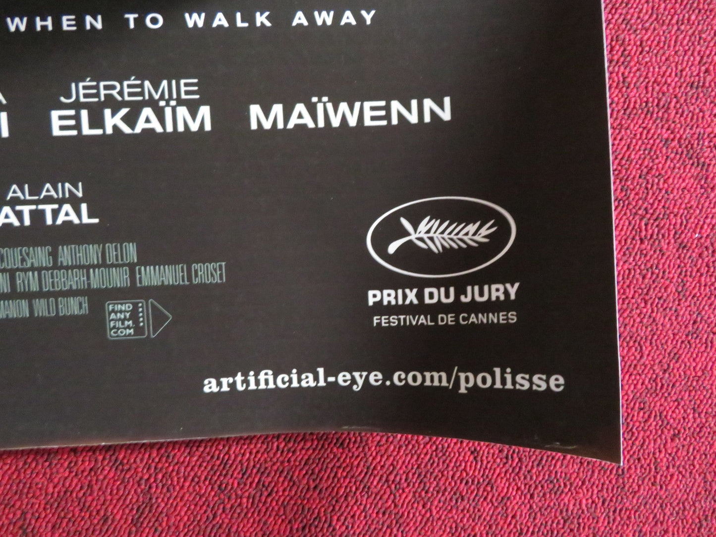 POLISSE UK QUAD (30"x 40") ROLLED POSTER KARIN VIARD JOEYSTARR 2011 Rendezvous Cinema Movie posters