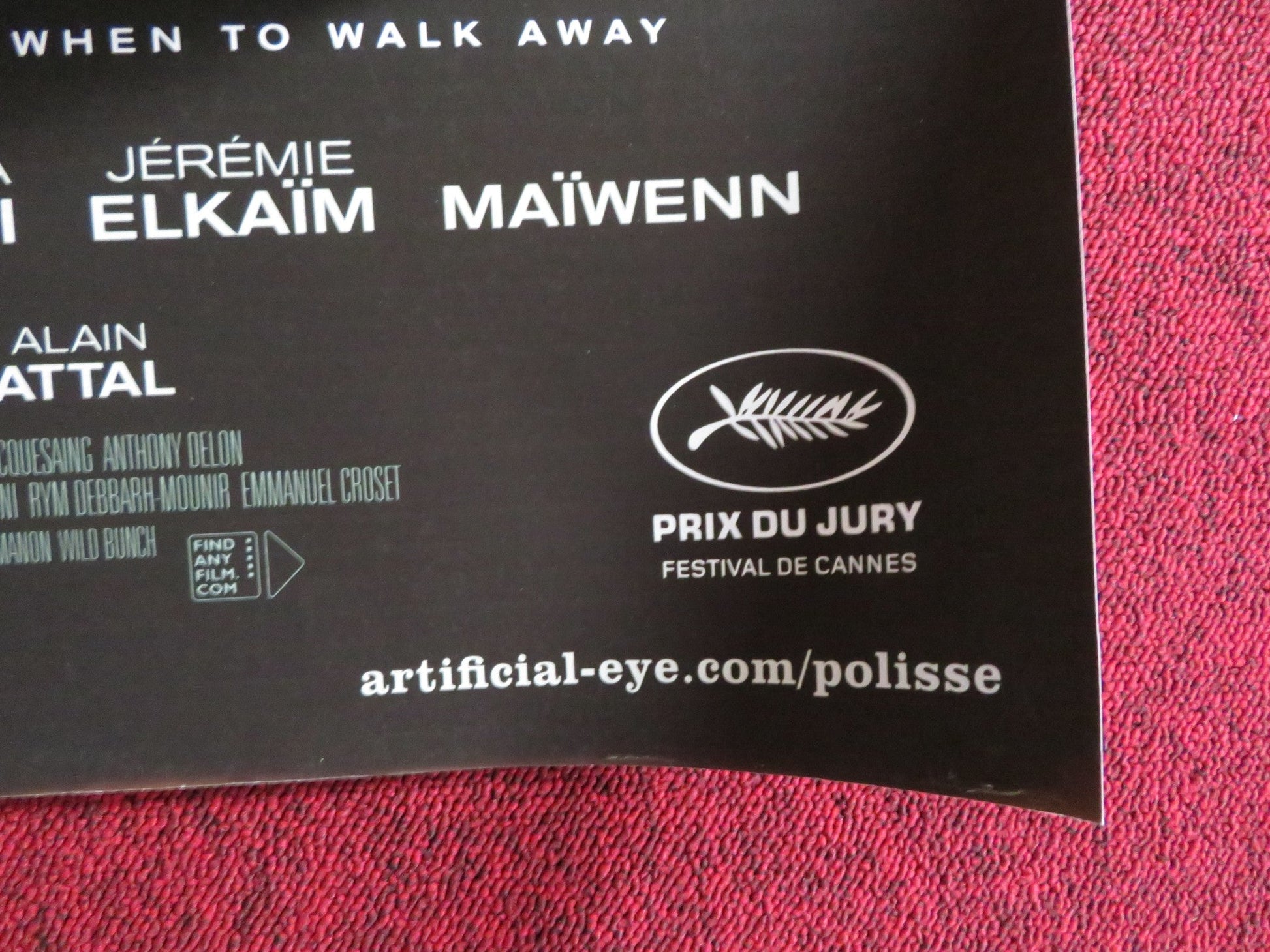 POLISSE UK QUAD (30"x 40") ROLLED POSTER KARIN VIARD JOEYSTARR 2011 Rendezvous Cinema Movie posters