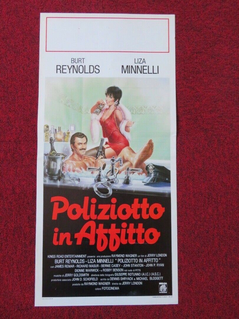 POLIZIOTTO IN AFFITTO ITALIAN LOCANDINA (27.5"x13") POSTER BURT REYNOLDS 1988 Movie posters