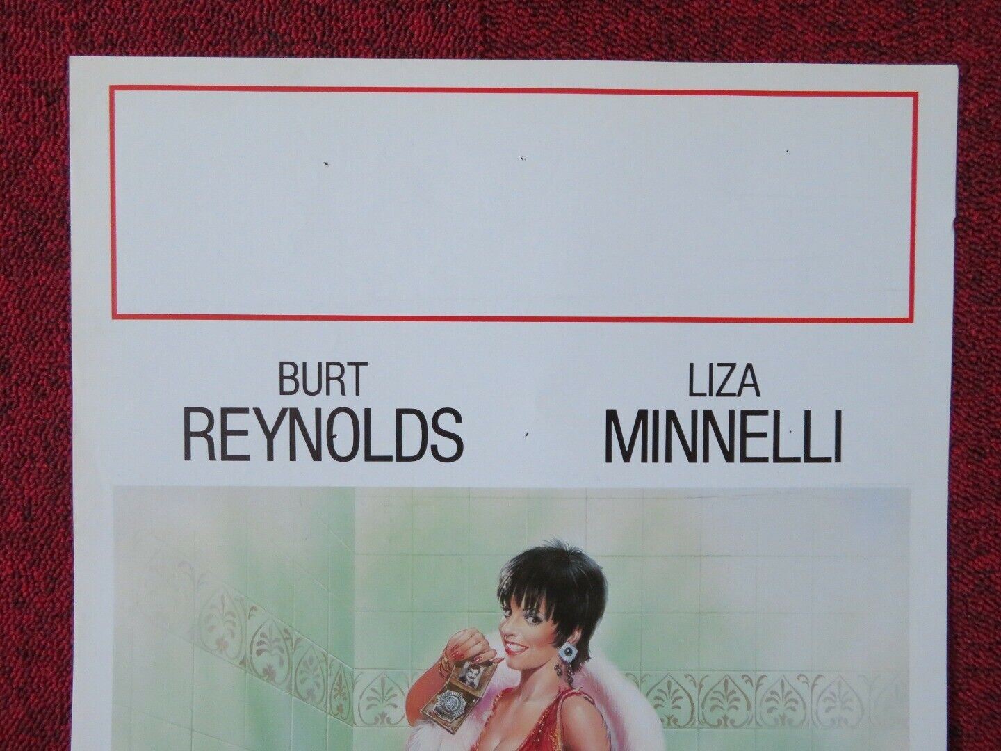 POLIZIOTTO IN AFFITTO ITALIAN LOCANDINA (27.5"x13") POSTER BURT REYNOLDS 1988 Movie posters