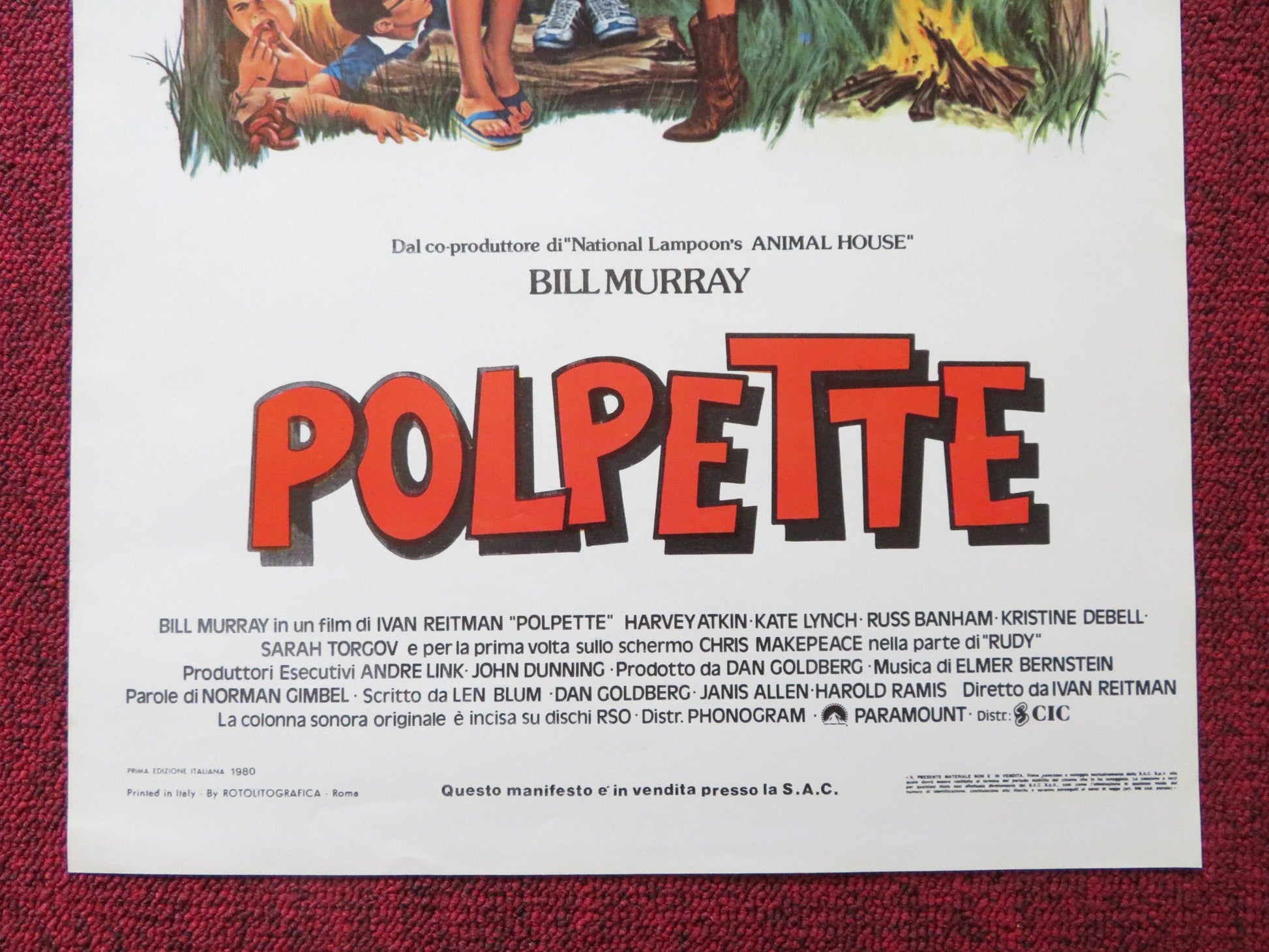 POLPETTE ITALIAN LOCANDINA POSTER BILL MURRAY HARVEY ATKIN 1979 Rendezvous Cinema Movie posters