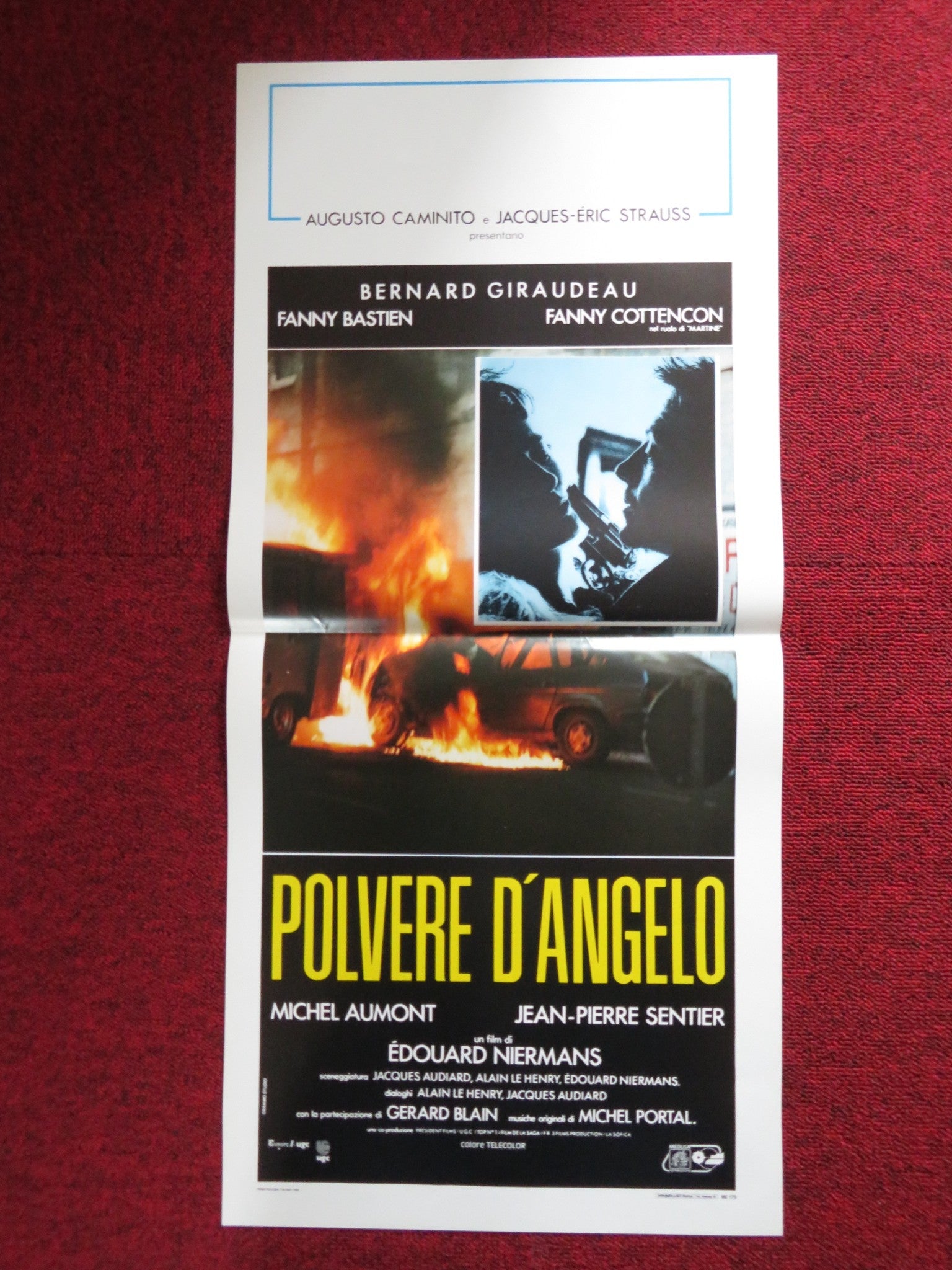POLVERE D'ANGELO ITALIAN LOCANDINA POSTER BERNARD GIRAUDEAU FANNY BASTIEN 1988 Rendezvous Cinema Movie posters