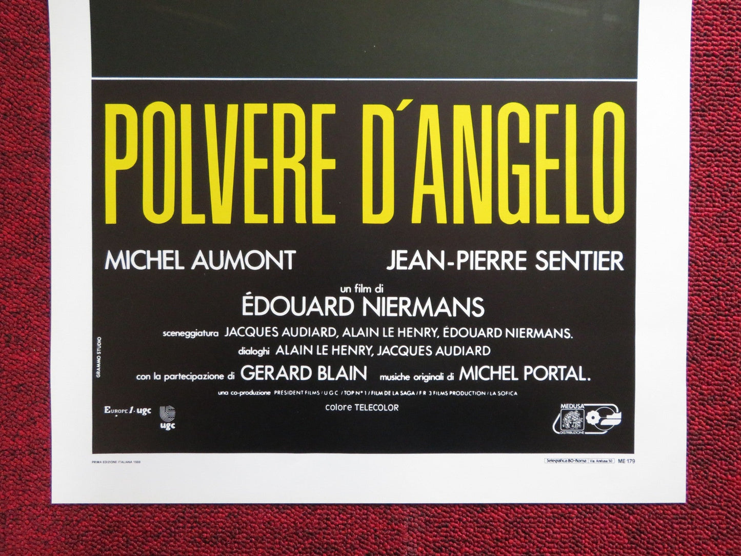 POLVERE D'ANGELO ITALIAN LOCANDINA POSTER BERNARD GIRAUDEAU FANNY BASTIEN 1988 Rendezvous Cinema Movie posters