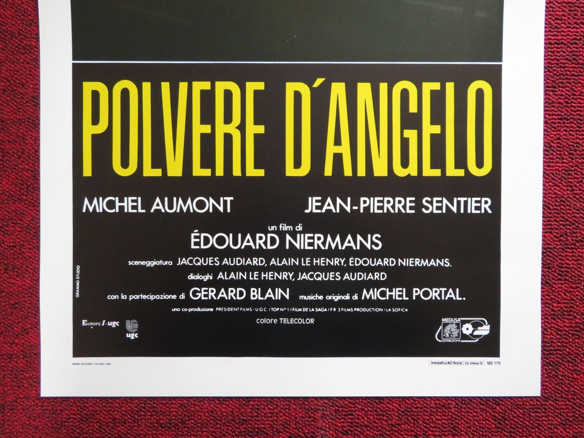 POLVERE D'ANGELO ITALIAN LOCANDINA POSTER BERNARD GIRAUDEAU FANNY BASTIEN 1988 Rendezvous Cinema Movie posters