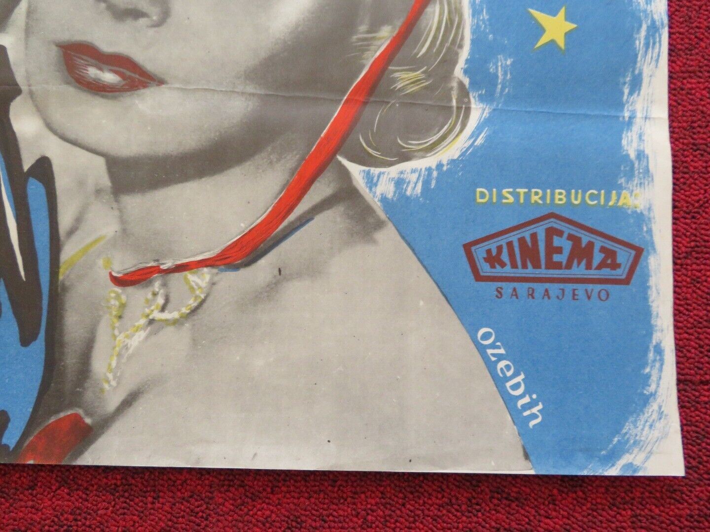 PONOCNI LJUBDAVNICI /THE LOVERS OF MIDNIGHT YUGOSLAVIAN (19"x 27.5") POSTER 1953 Movie posters