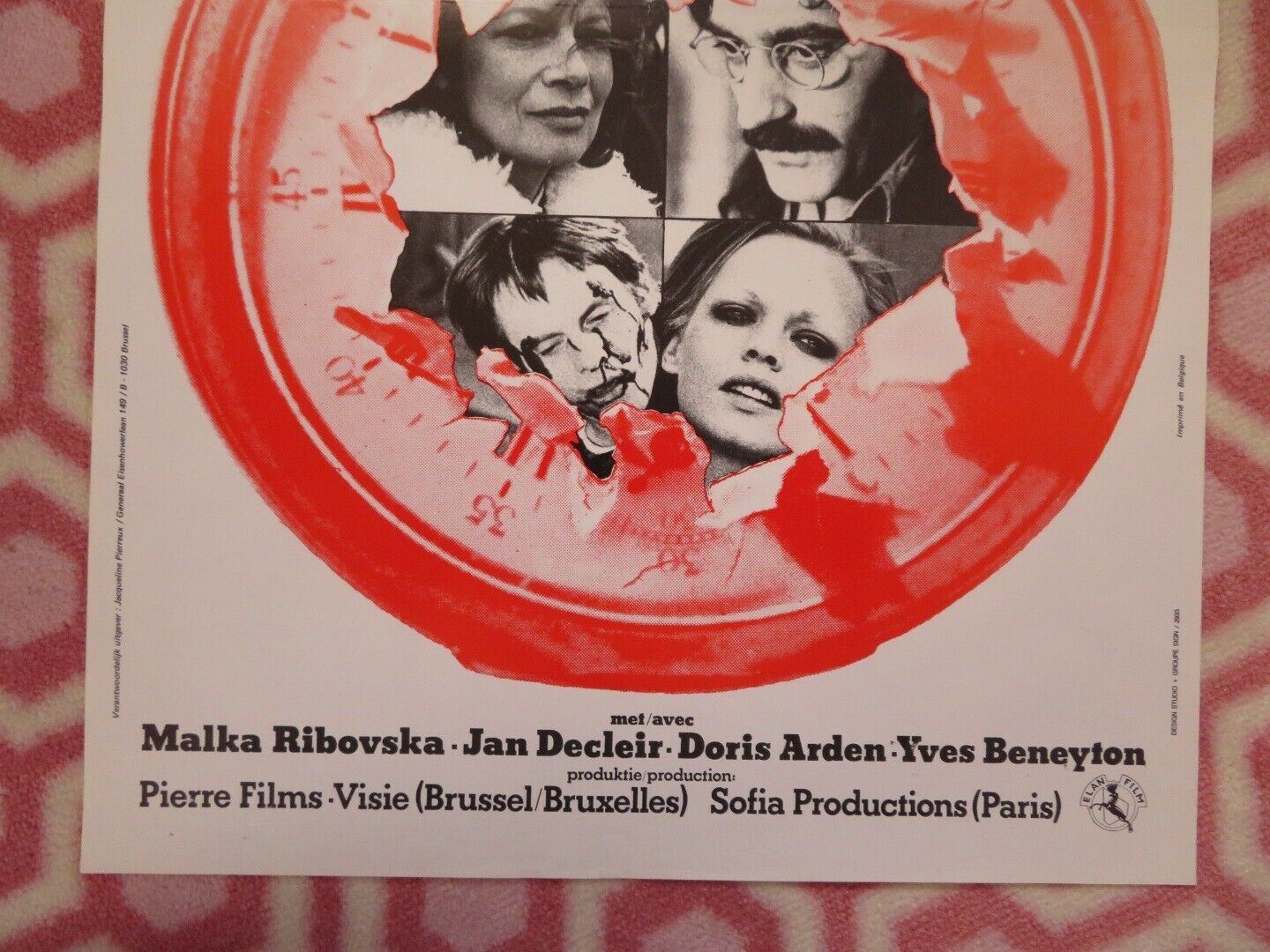 PONT BRULE/ Burned Bridges BELGIUM (21.5"x13.5") POSTER MALKA RIBOVSKA 1975 Movie posters