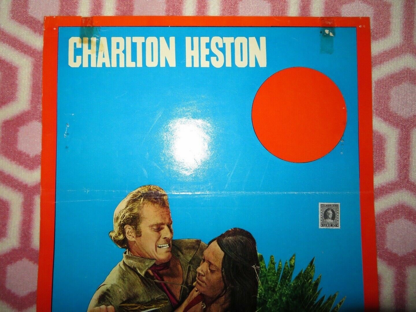 PONY EXPRESS ITALIAN LOCANDINA (27.5"x13") POSTER CHARLTON HESTON 1953 - Rendezvous Cinema