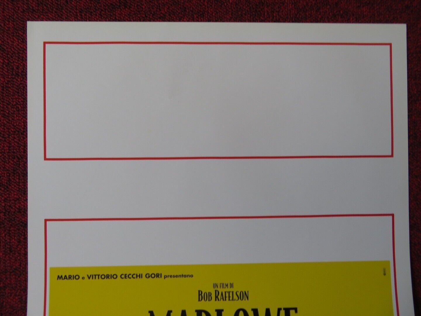 POODLE SPRINGS ITALIAN LOCANDINA (27.5"x13") POSTER JAMES CAAN DINA MAYA 2000 Movie posters