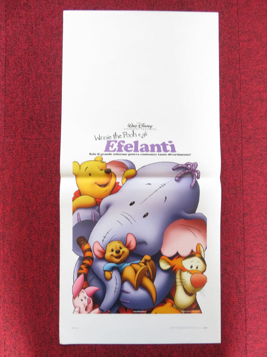 POOH'S HEFFALUMP MOVIE ITALIAN LOCANDINA POSTER DISNEY JIM CUMMINGS 2005 Rendezvous Cinema Movie posters