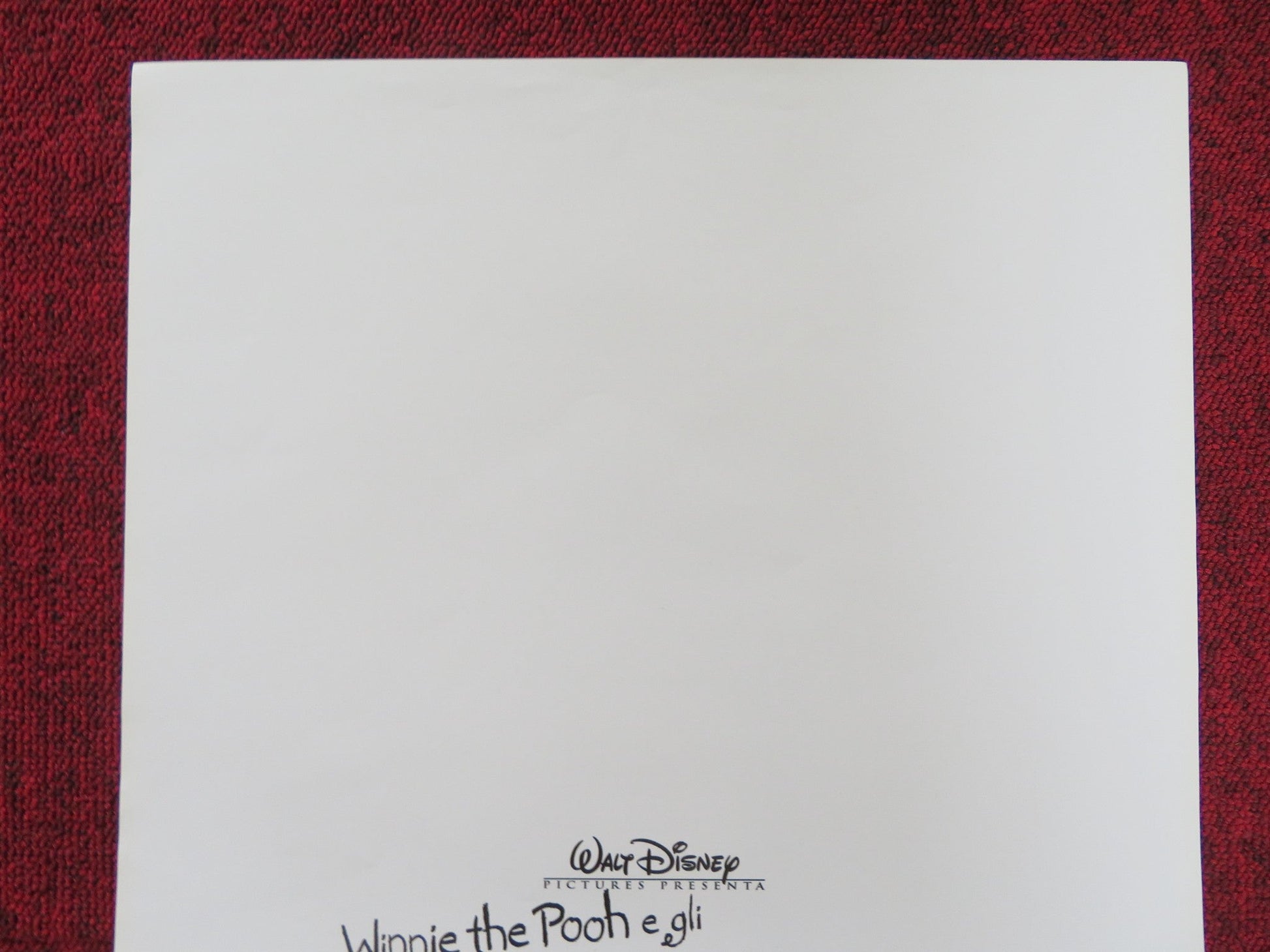 POOH'S HEFFALUMP MOVIE ITALIAN LOCANDINA POSTER DISNEY JIM CUMMINGS 2005 Rendezvous Cinema Movie posters