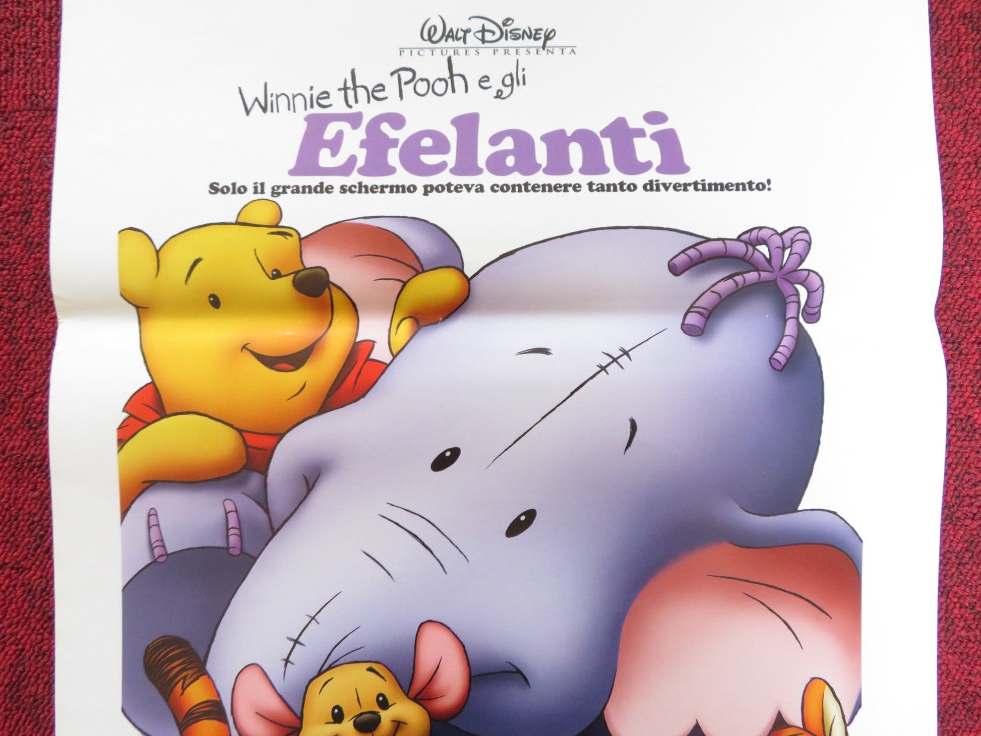 POOH'S HEFFALUMP MOVIE ITALIAN LOCANDINA POSTER DISNEY JIM CUMMINGS 2005 Rendezvous Cinema Movie posters
