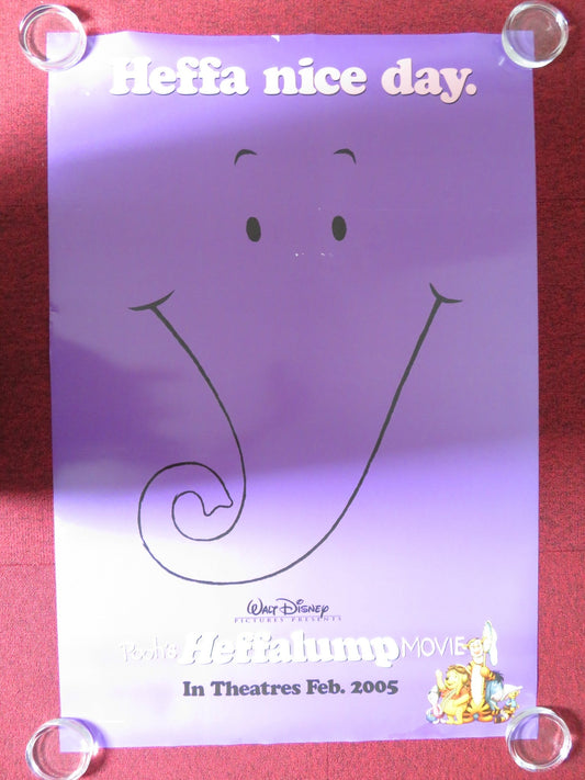 POOH'S HEFFALUMP MOVIE US ONE SHEET ROLLED POSTER DISNEY JIM CUMMINGS 2005 Rendezvous Cinema Movie posters