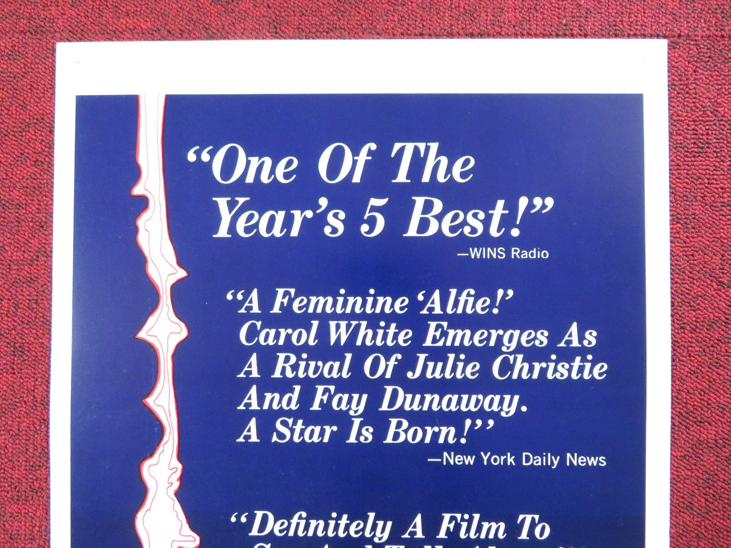 POOR COW US INSERT (14"x 36") POSTER TERENCE STAMP CAROL WHITE 1968 Rendezvous Cinema Movie posters