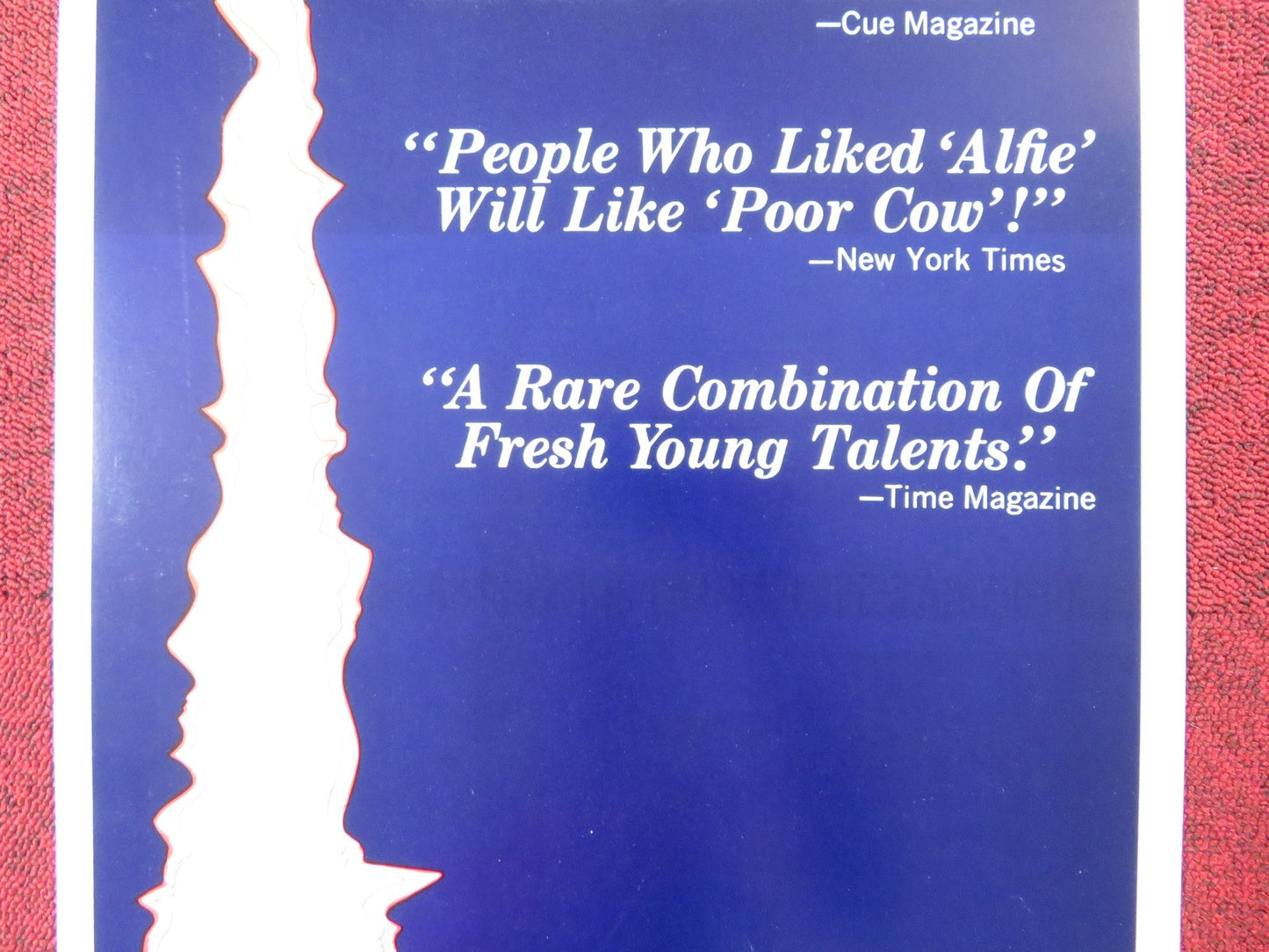 POOR COW US INSERT (14"x 36") POSTER TERENCE STAMP CAROL WHITE 1968 Rendezvous Cinema Movie posters