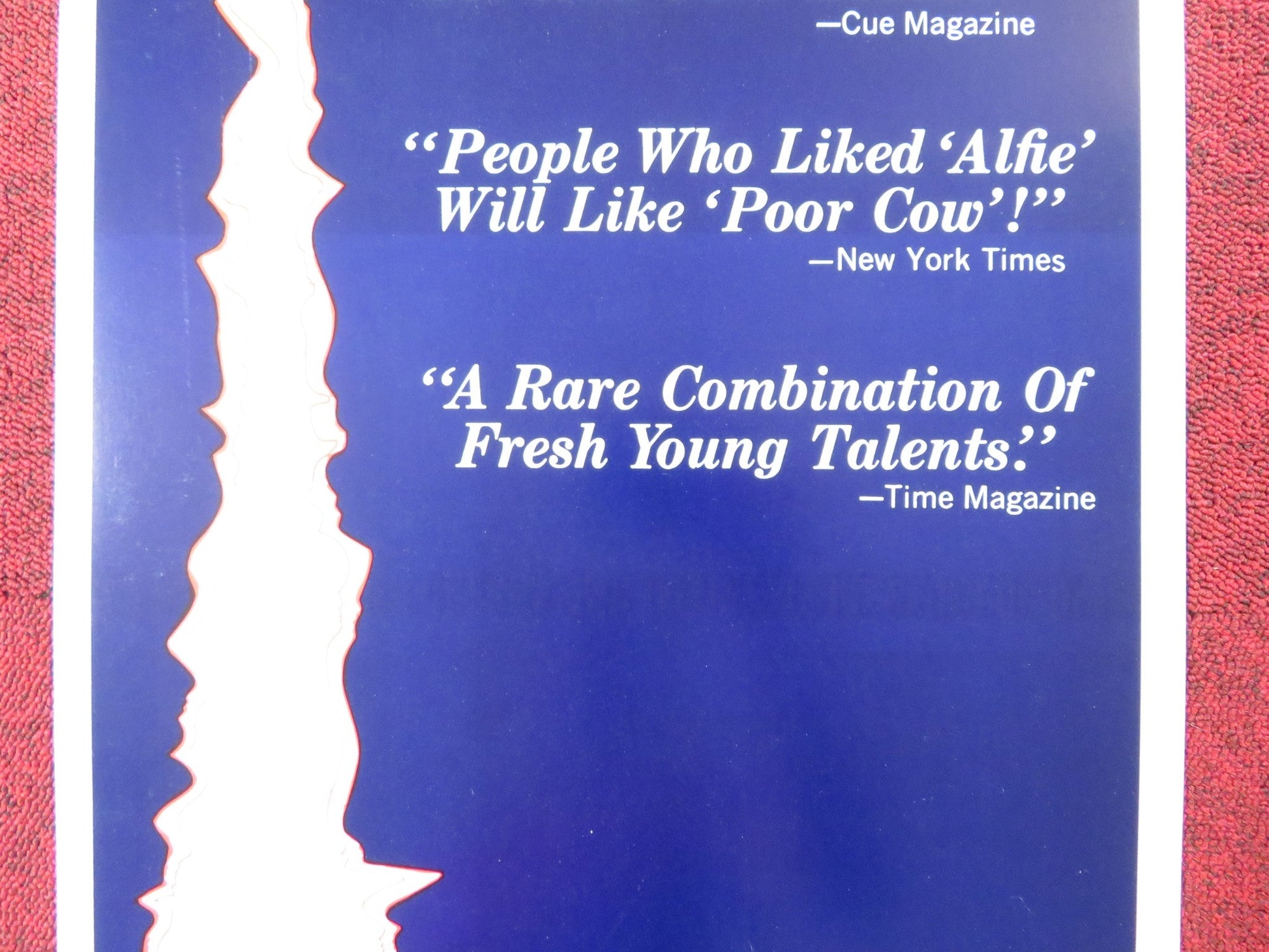 POOR COW US INSERT (14"x 36") POSTER TERENCE STAMP CAROL WHITE 1968 Rendezvous Cinema Movie posters