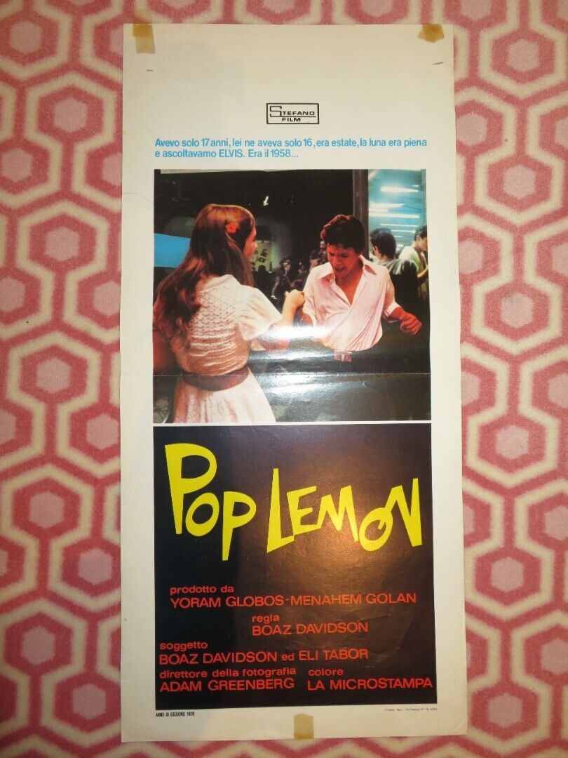 POP LEMON / Lemon Popsicle ITALIAN LOCANDINA (27.5"x13") POSTER 1978 Movie posters