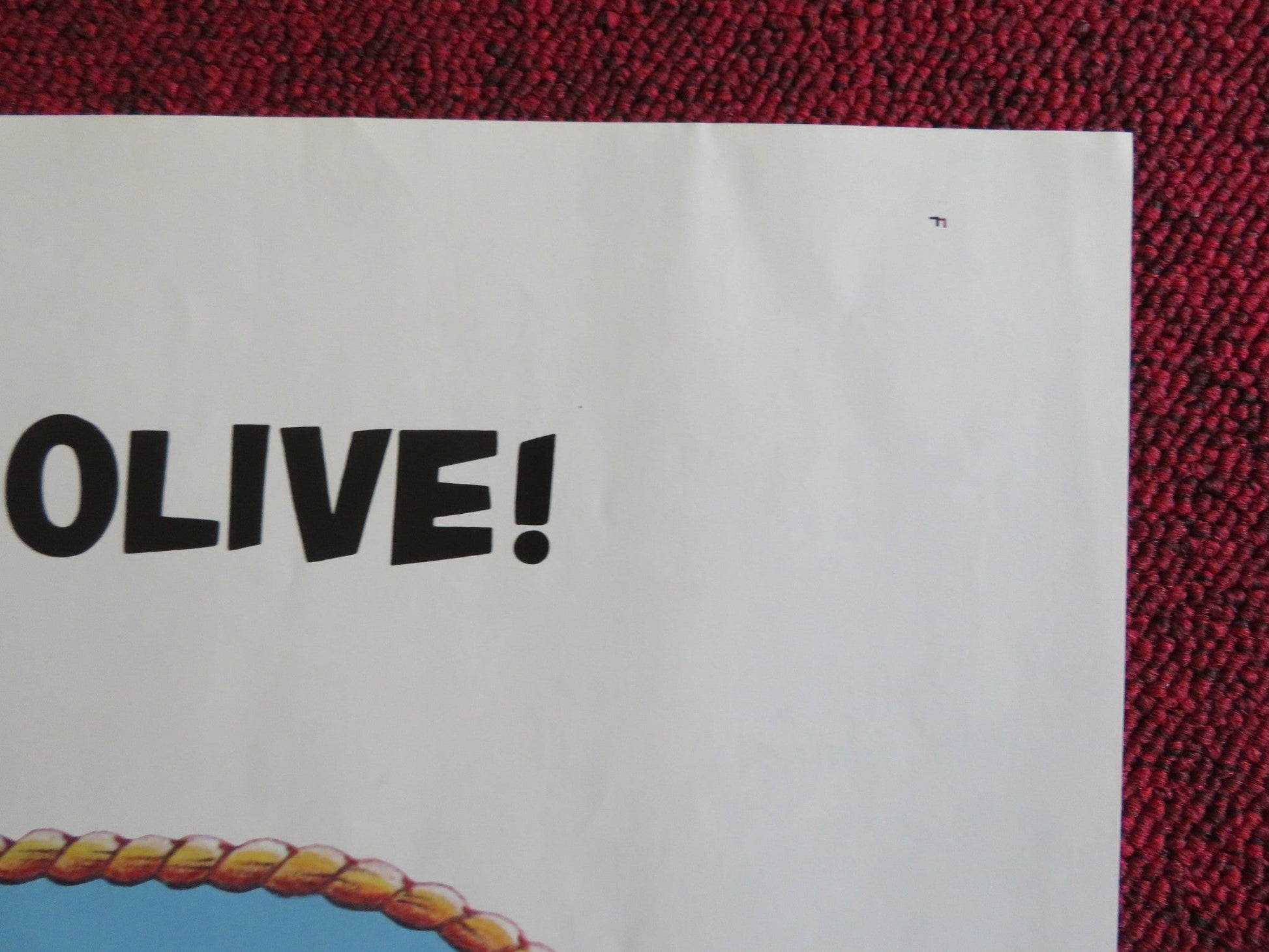 POPEYE FOLDED US ONE SHEET POSTER ROBIN WILLIAMS SHELLEY DUVALL 1980 Rendezvous Cinema Movie posters