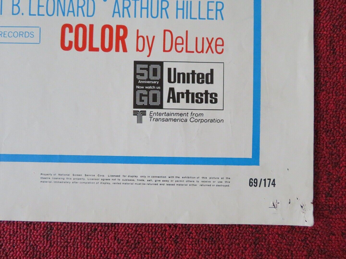 POPI FOLDED US ONE SHEET POSTER ALAN ARKIN RITA MORENO 1969 Movie posters