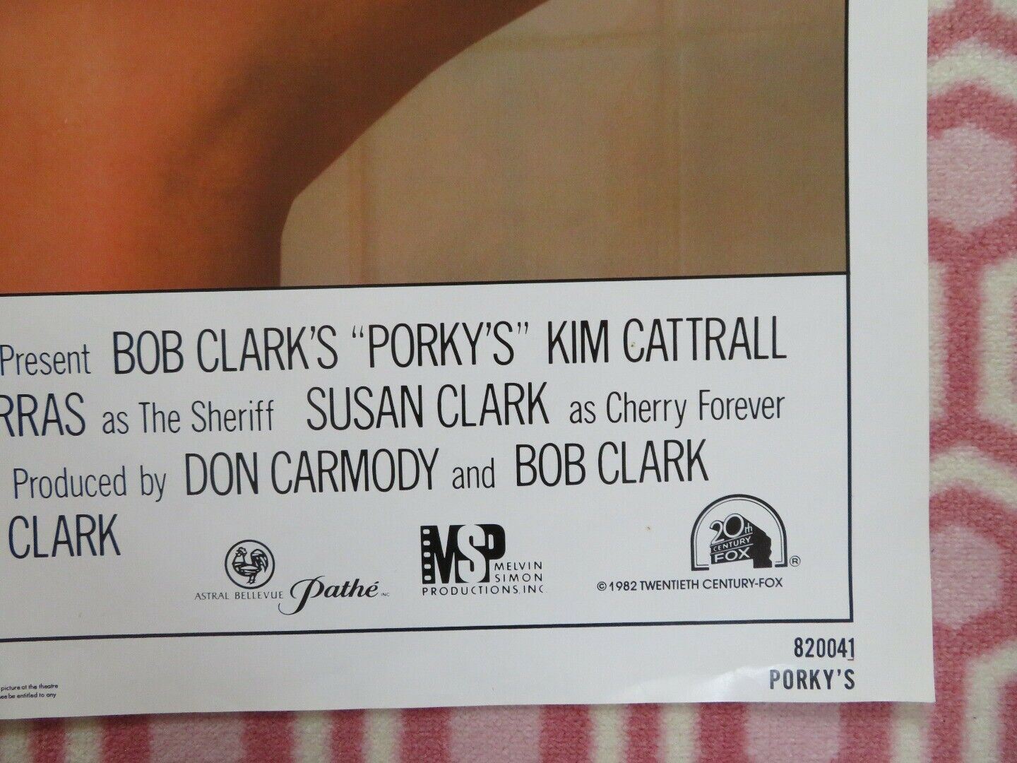 PORKY'S FOLDED US ONE SHEET POSTER KIM CATTRALL BOB CLARK 1982 - Rendezvous Cinema