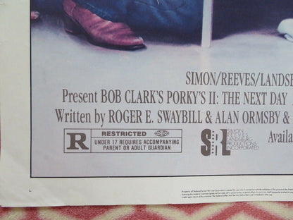 PORKY'S II:THE NEXT DAY FOLDED US ONE SHEET POSTER BOB CLARK 1983 Movie posters