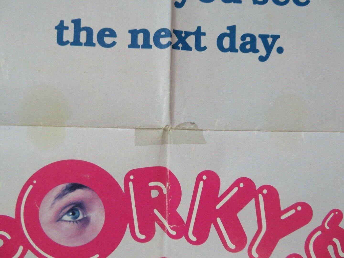 PORKY'S II:THE NEXT DAY FOLDED US ONE SHEET POSTER BOB CLARK 1983 Movie posters