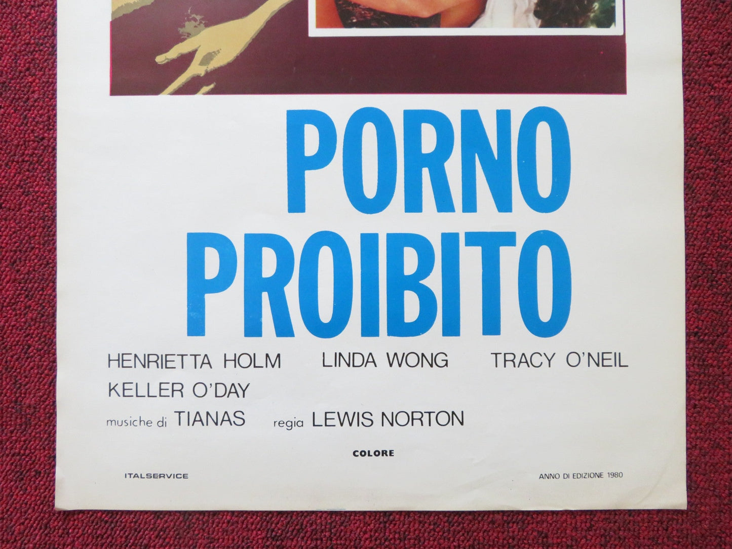 PORNO PROIBITO / CHINA DE SADE ITALIAN LOCANDINA POSTER LINDA WONG 1977 Rendezvous Cinema Movie posters