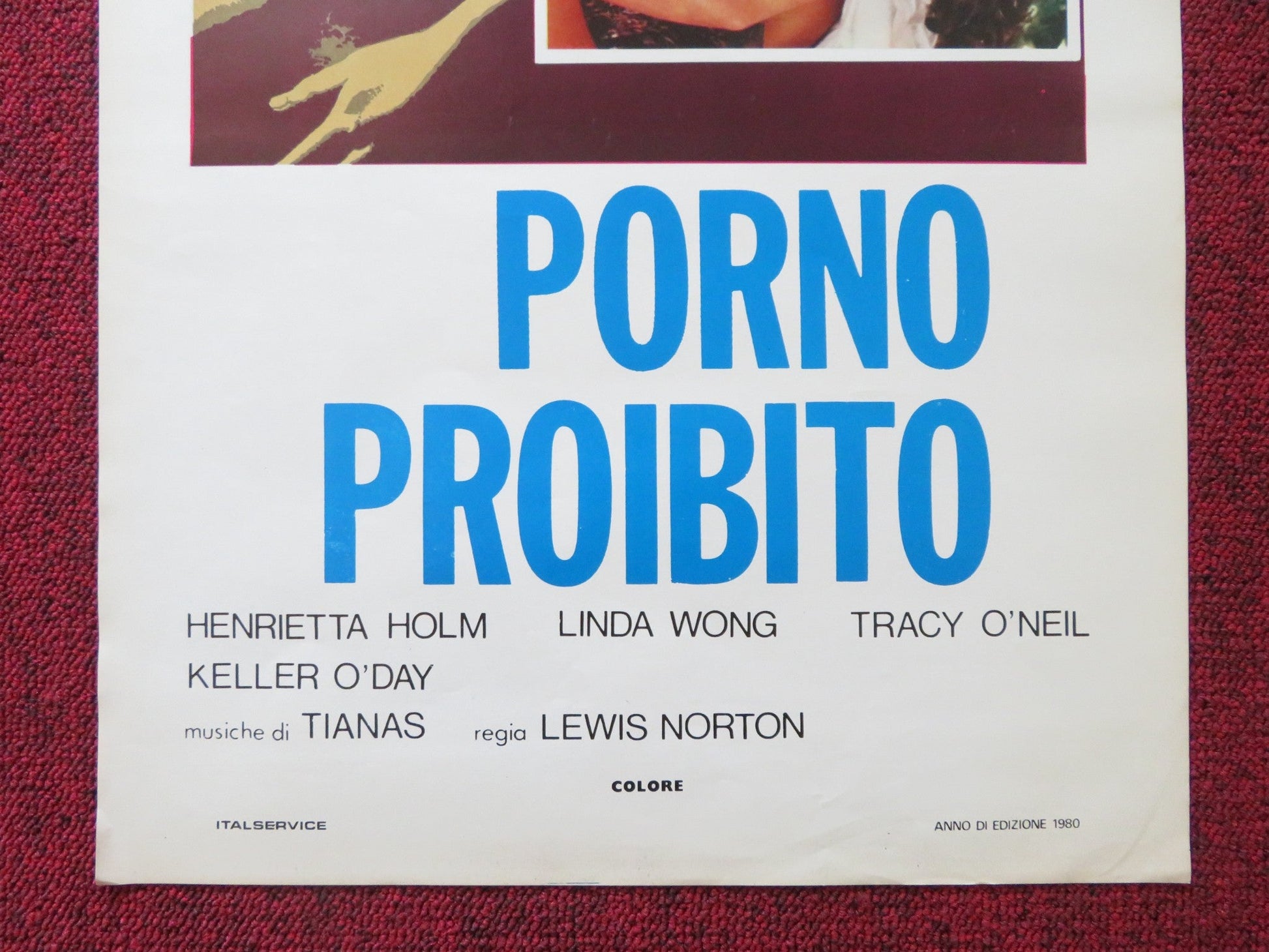 PORNO PROIBITO / CHINA DE SADE ITALIAN LOCANDINA POSTER LINDA WONG 1977 Rendezvous Cinema Movie posters