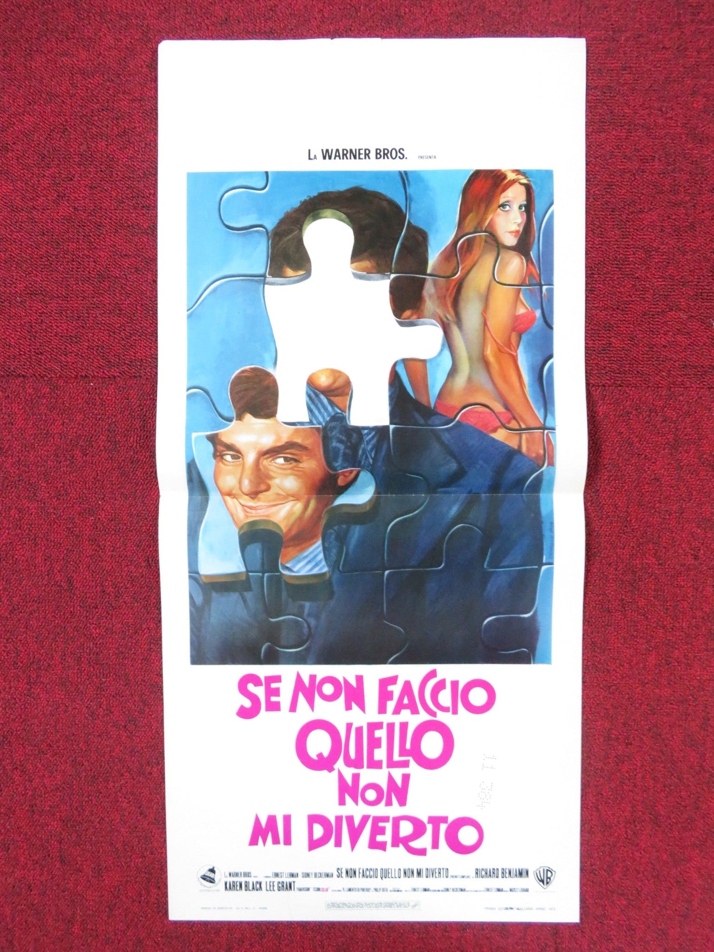 PORTNOY'S COMPLAINT ITALIAN LOCANDINA POSTER RICHARD BENJAMIN KAREN BLACK 1972 Rendezvous Cinema Movie posters