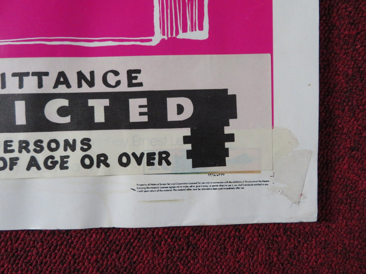 PORTNOY'S COMPLAINT US HALF SHEET (22"x 28") POSTER RICHARD BENJAMIN BLACK 1972 Rendezvous Cinema Movie posters