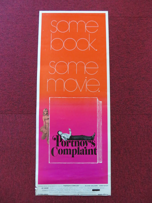 PORTNOY'S COMPLAINT US INSERT (14"x 36") POSTER RICHARD BENJAMIN K. BLACK 1972 Rendezvous Cinema Movie posters