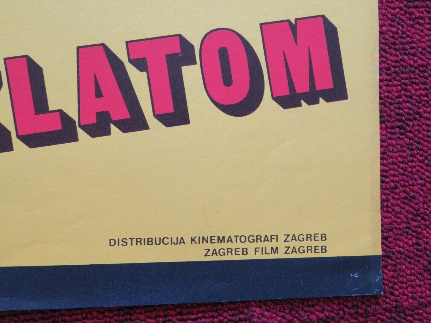 PORTRAGA ZA ZLATOM / THE GOLD RUSH YUGOSLAVIAN (19"x 27") POSTER 1925 Movie posters