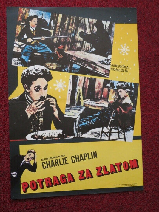 PORTRAGA ZA ZLATOM / THE GOLD RUSH YUGOSLAVIAN (19"x 27") POSTER 1925 Movie posters