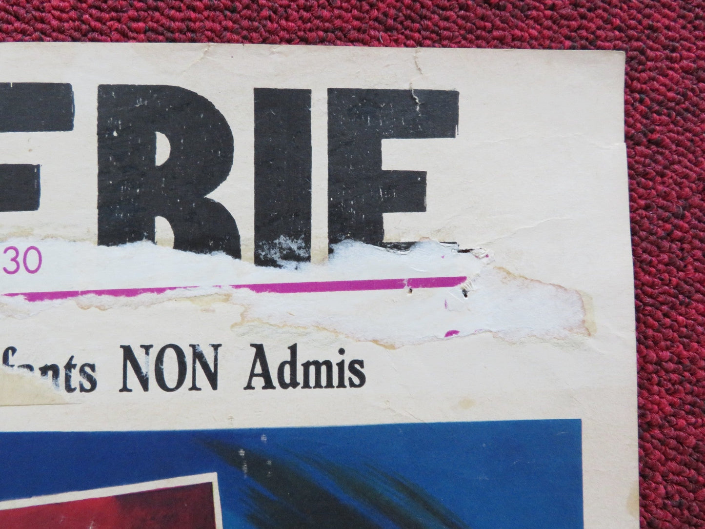 PORTRAIT ROBOT BELGIUM POSTER MAURICE RONET ANDREA PARISY 1962 Rendezvous Cinema Movie posters