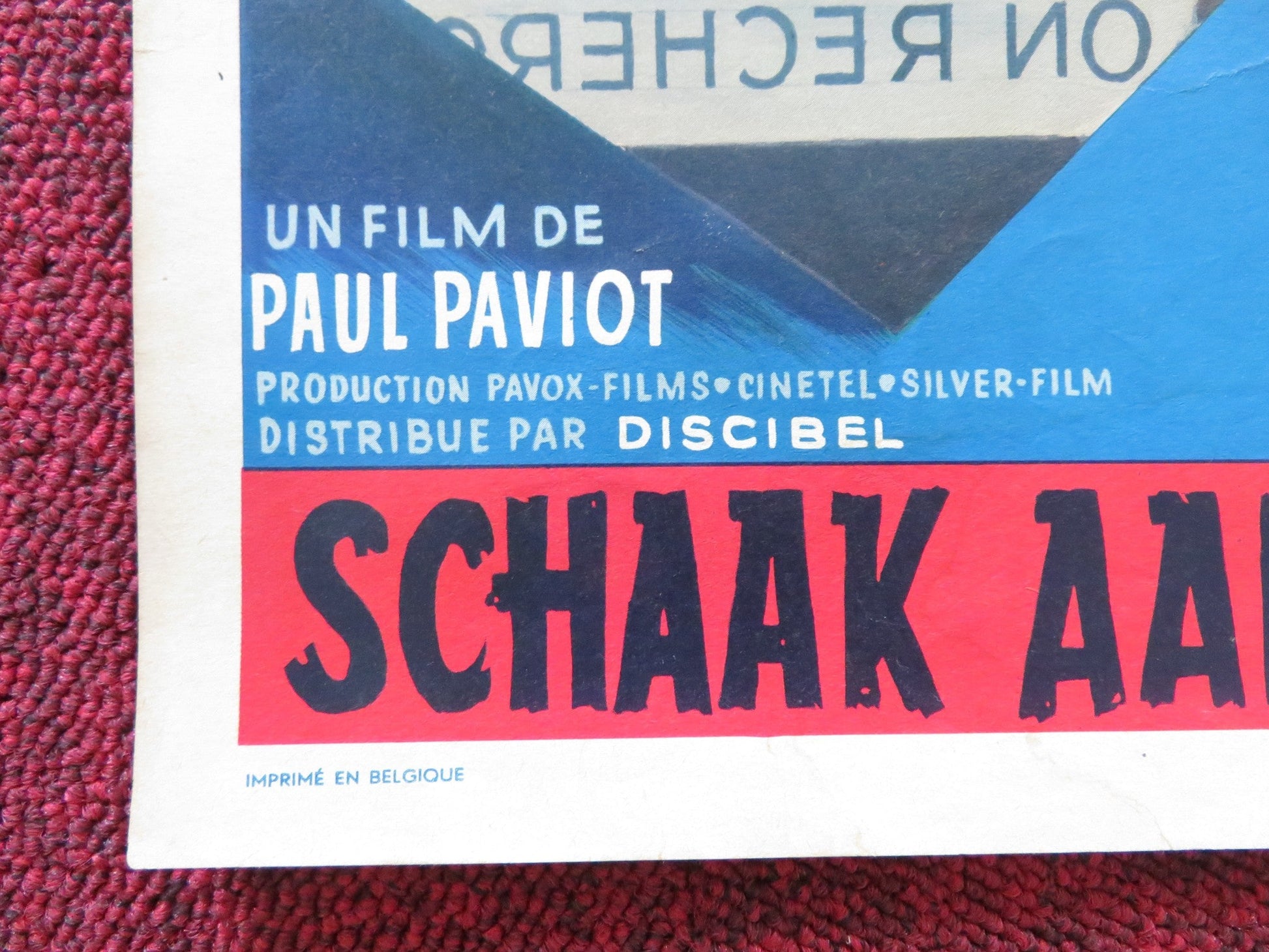 PORTRAIT ROBOT BELGIUM POSTER MAURICE RONET ANDREA PARISY 1962 Rendezvous Cinema Movie posters