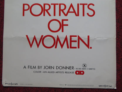 PORTRAITS OF WOMEN US INSERT (14"x 36") POSTER JORN DONNER RITVA VESPA 1970 Rendezvous Cinema Movie posters