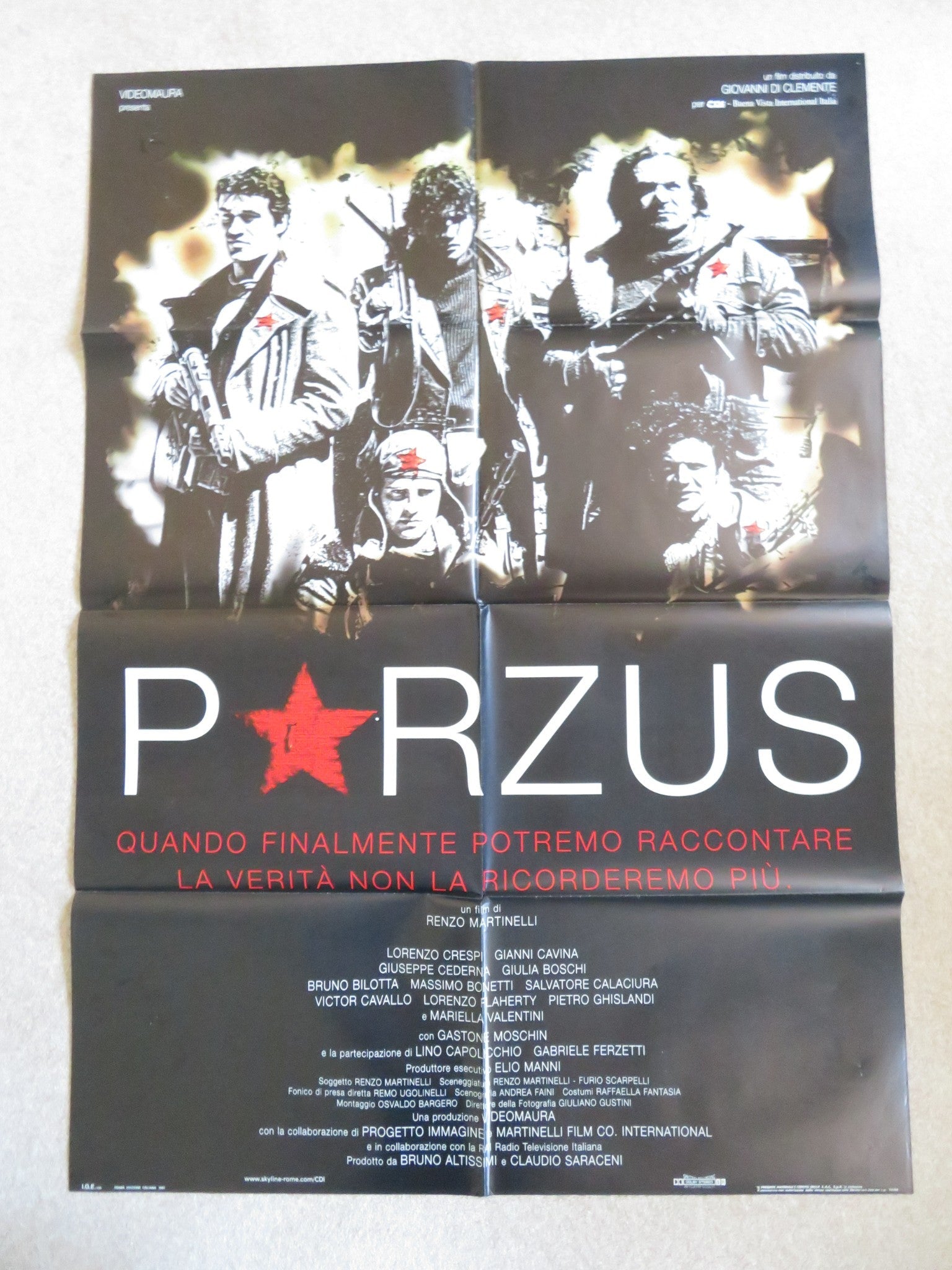 PORZUS ITALIAN 2 FOGLIO POSTER LORENZO CRESPI GIANNI CAVINA 1997 Rendezvous Cinema Movie posters