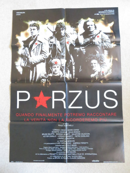 PORZUS ITALIAN 2 FOGLIO POSTER LORENZO CRESPI GIANNI CAVINA 1997 Rendezvous Cinema Movie posters