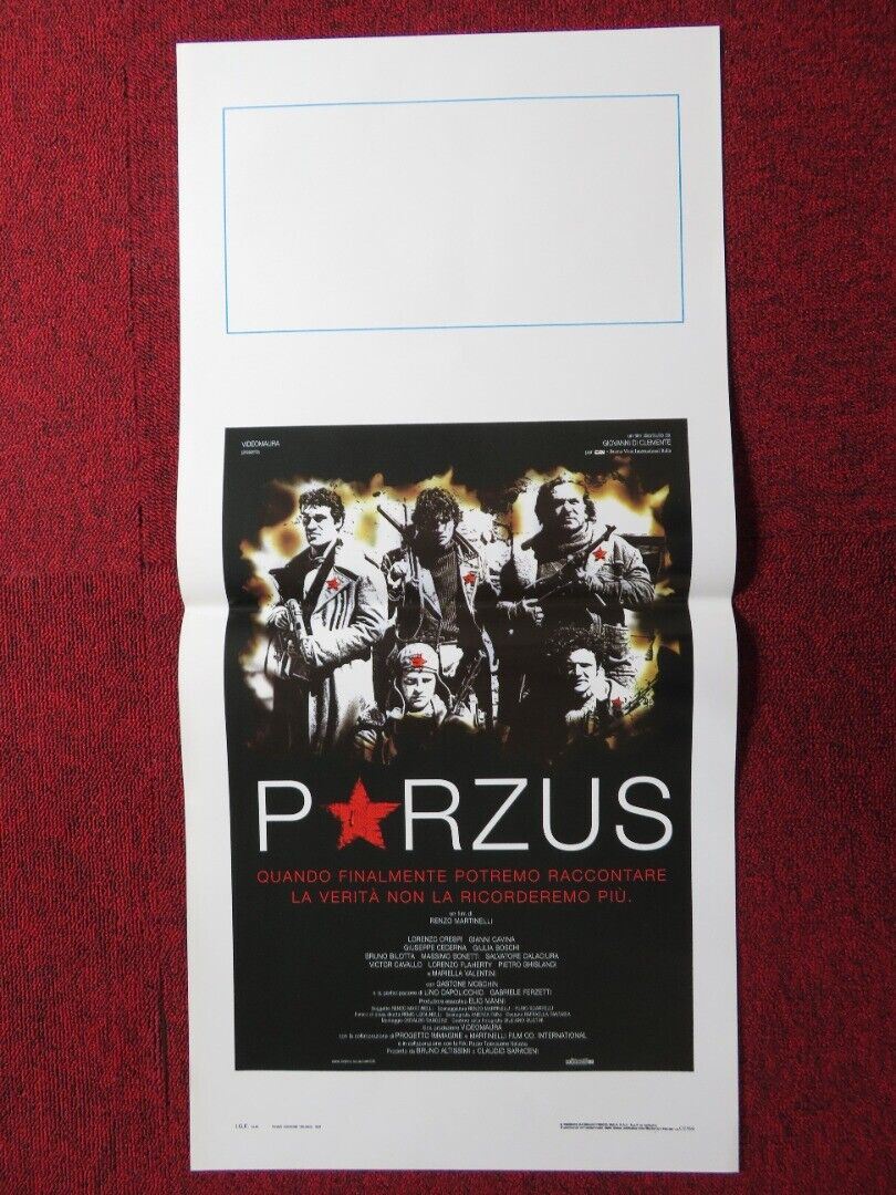PORZUS ITALIAN LOCANDINA (27.5"x13") POSTER LORENZO CRESPI GIANNI CAVINA '97 Movie posters