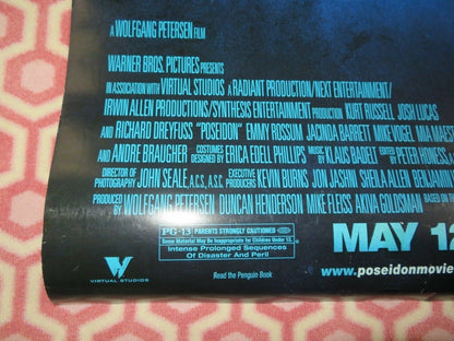 POSEIDON US ONE SHEET ROLLED POSTER WOLFGANG PETERSEN 2006 Movie posters
