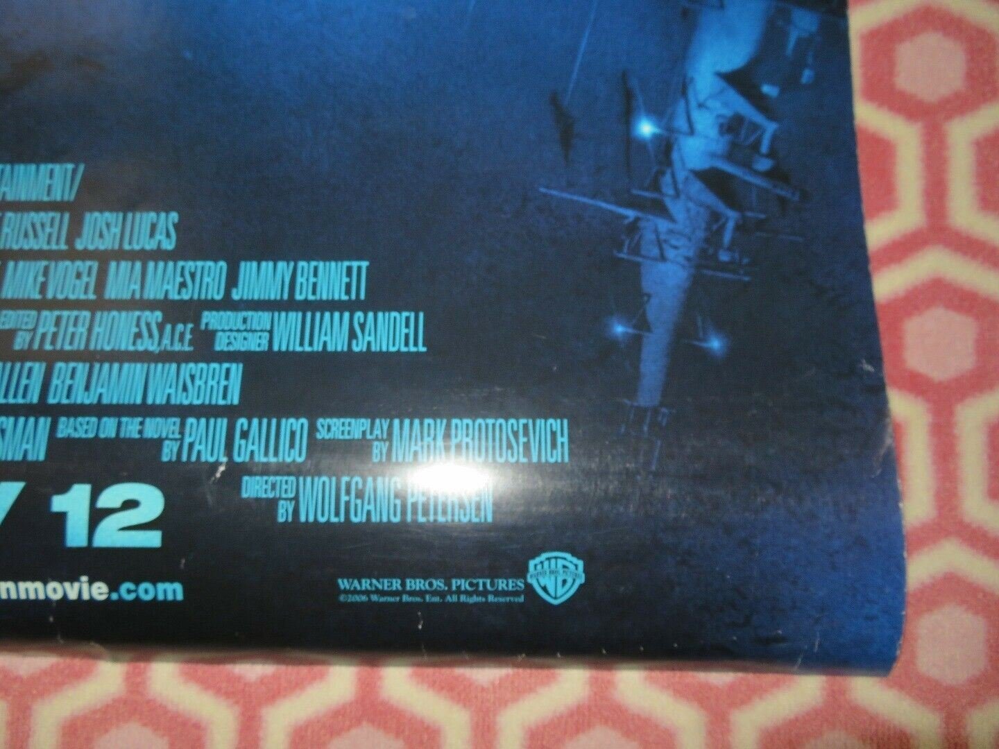 POSEIDON US ONE SHEET ROLLED POSTER WOLFGANG PETERSEN 2006 Movie posters