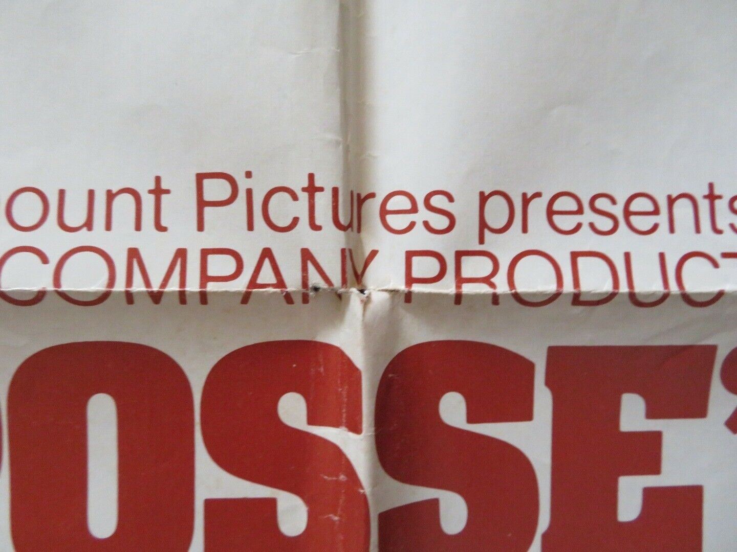 POSSE FOLDED US ONE SHEET POSTER KIRK DOUGLAS BRUCE DERN 1975 Movie posters