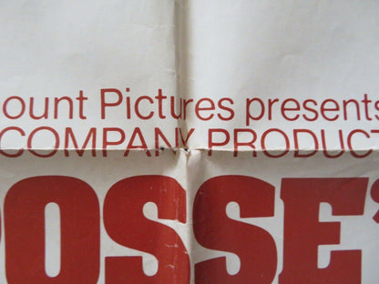 POSSE FOLDED US ONE SHEET POSTER KIRK DOUGLAS BRUCE DERN 1975 Movie posters