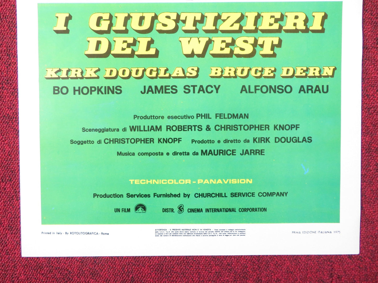 POSSE ITALIAN LOCANDINA POSTER KIRK DOUGLAS BRUCE DERN 1975 Rendezvous Cinema Movie posters