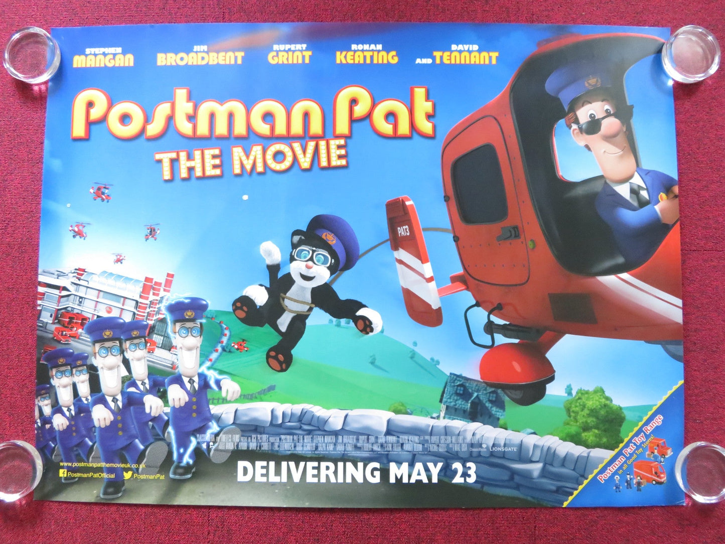 POSTMAN PAT: THE MOVIE UK QUAD (30"x 40") ROLLED POSTER STEPHEN MANGAN 2014 Rendezvous Cinema Movie posters