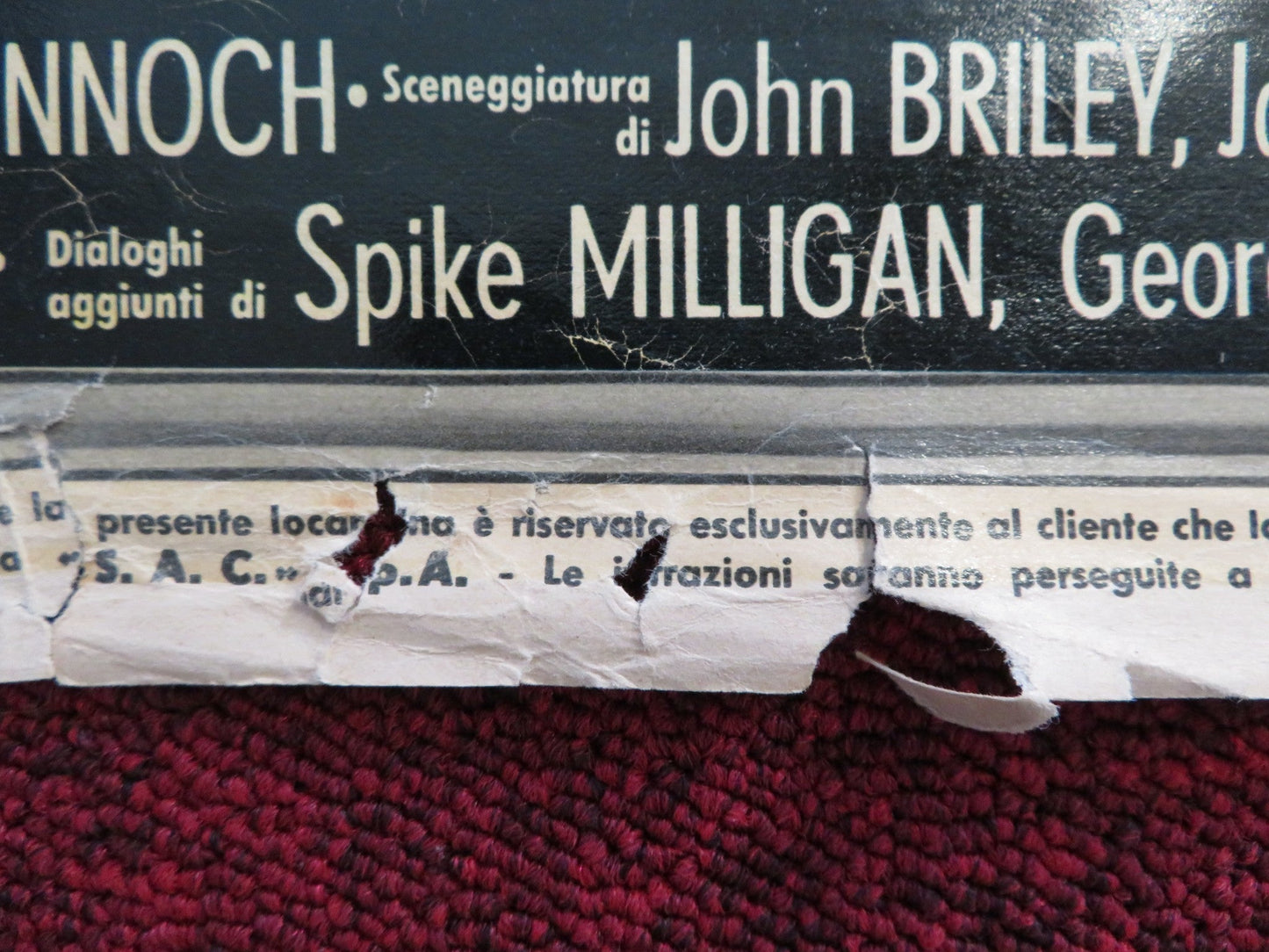 POSTMAN'S KNOCK ITALIAN LOCANDINA POSTER SPIKE MILLIGAN BARBARA SHELLEY 1962 Rendezvous Cinema Movie posters