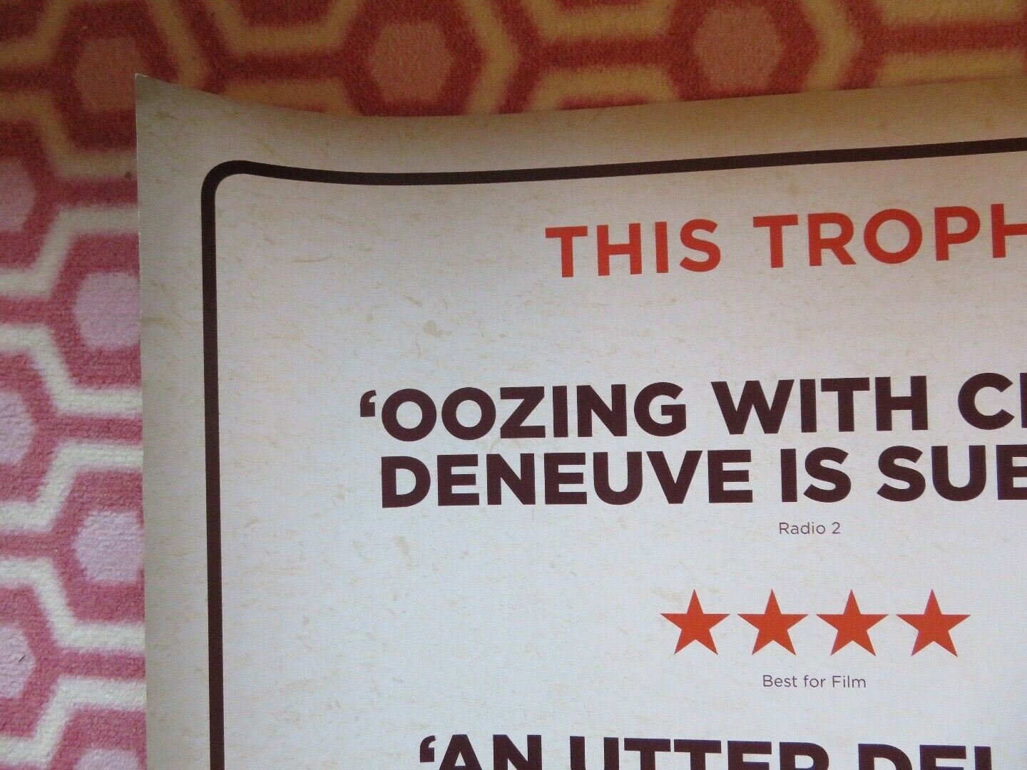 POTICHE - TROPHY WIFE QUAD (30"x 40") ROLLED POSTER CATHERINE DENEUVE 2010 Rendezvous Cinema Movie posters