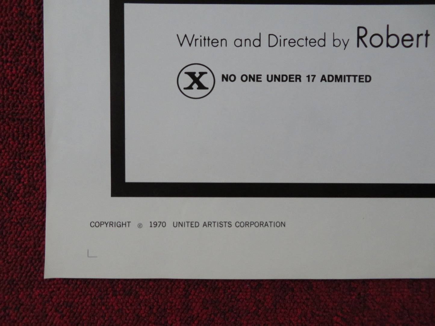 POUND FOLDED US ONE SHEET POSTER ROBERT DOWNEY SR. 1970 Rendezvous Cinema Movie posters