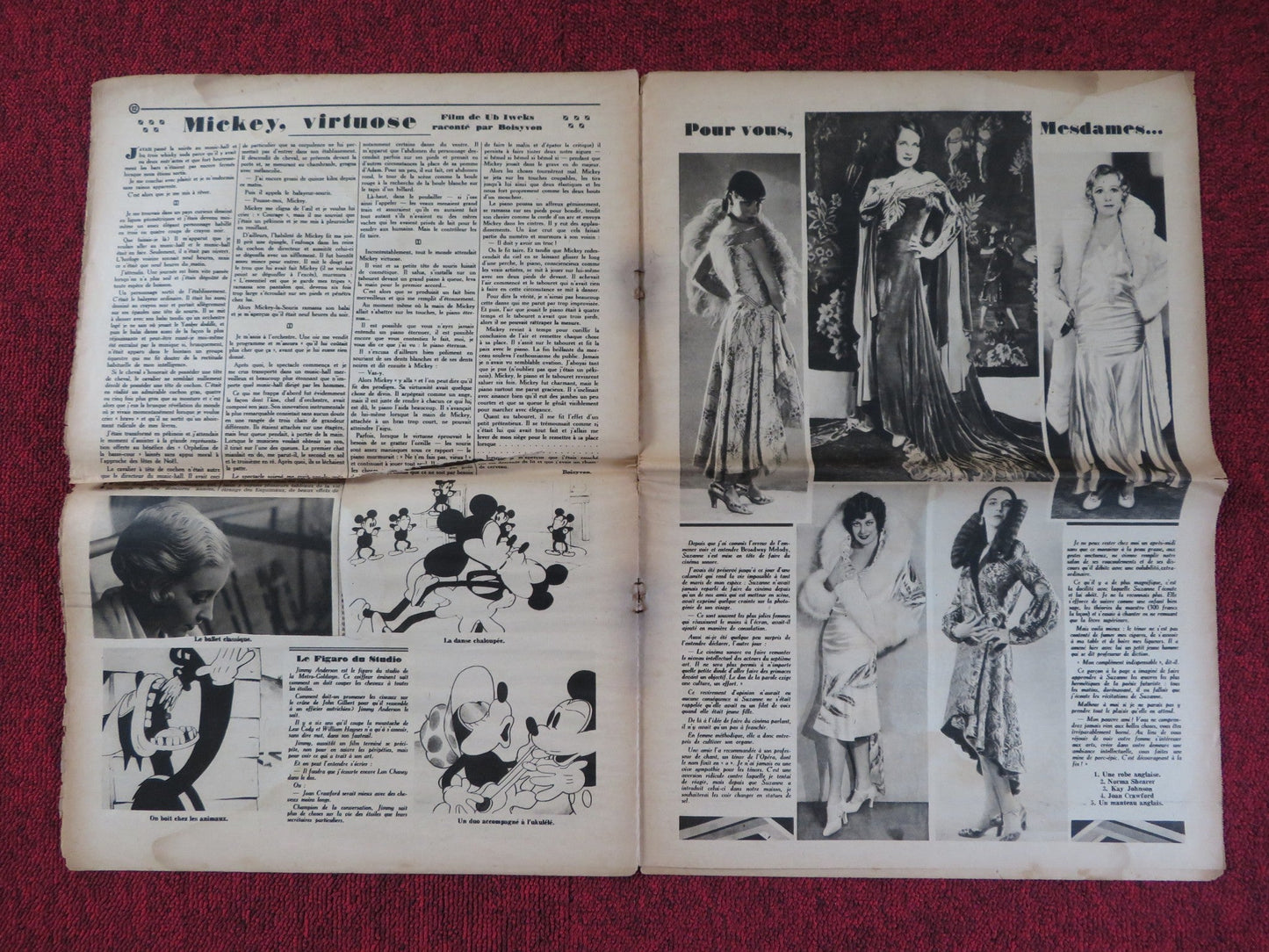 POUR VOUS CINEMA NO. 53 - FRENCH CINEMA + FILM WEEKLY NEWSPAPER GRETA GARBO 1929 Rendezvous Cinema Movie posters